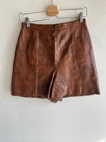 Vintage 1970’s Leather Shorts