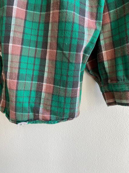Vintage 1950’s P-N-H Cotton Flannel Button-Up Shirt