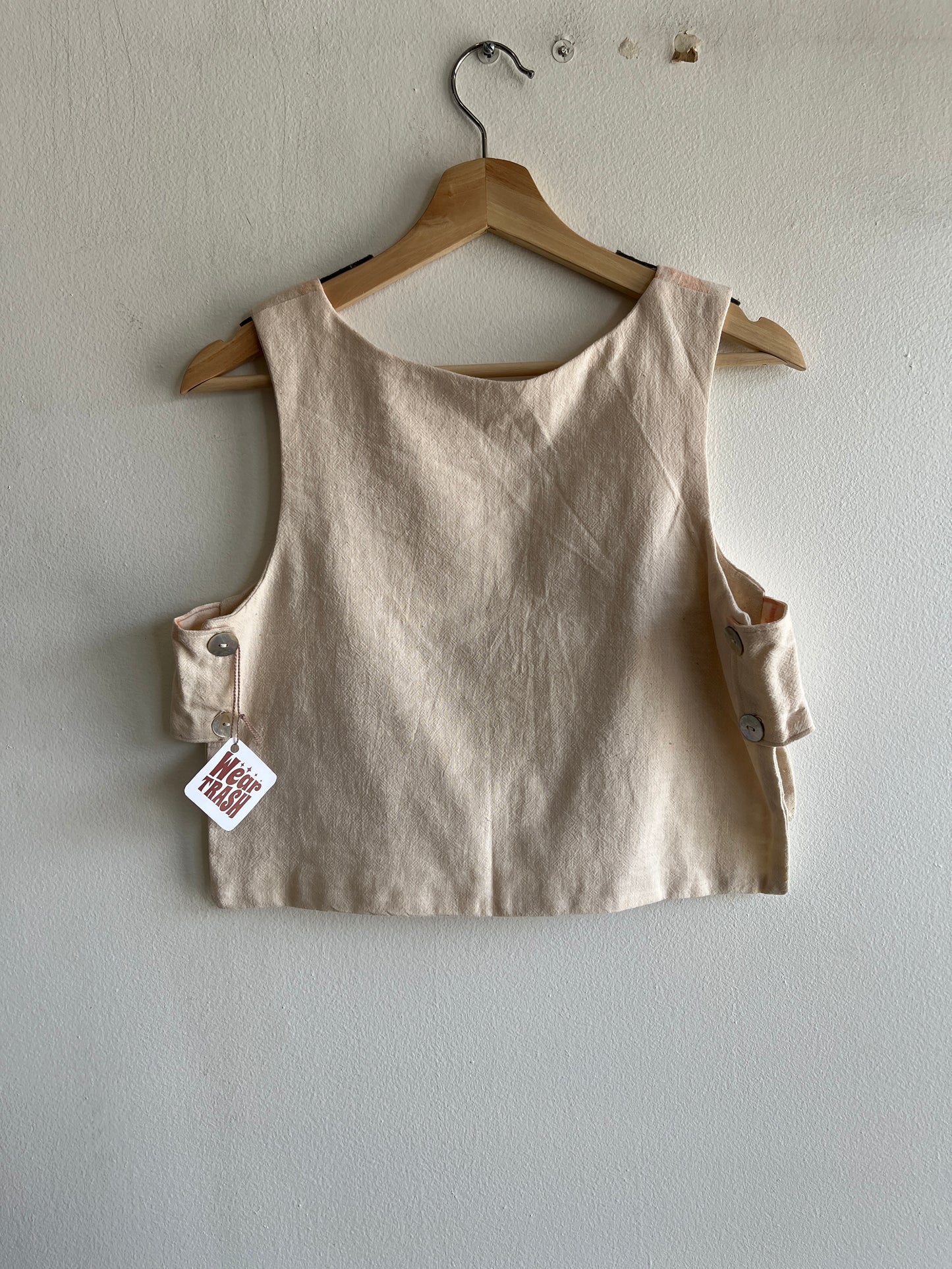 Trash Textiles - Handmade Antique Feedsack Blouse/Shirt