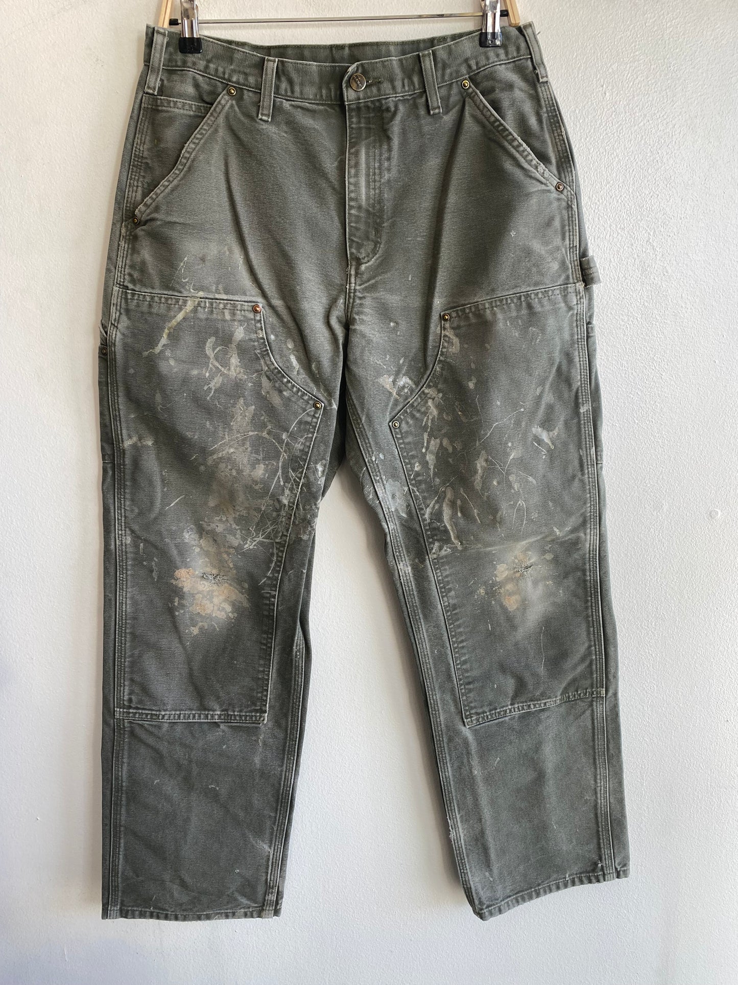 Vintage Y2K Carhartt Double Knee Canvas Work Pants