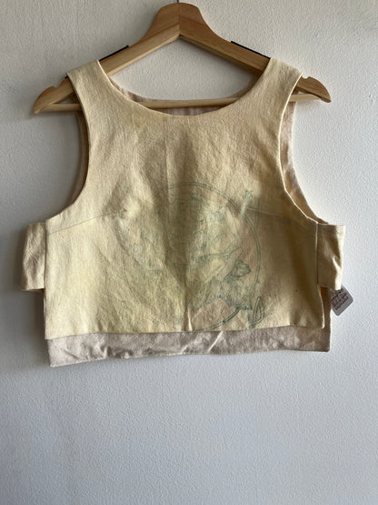 Trash Textiles - Handmade Antique Feedsack Blouse/Shirt