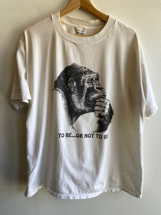Vintage 1980's "To Be or Not To Be" Gorilla T-Shirt