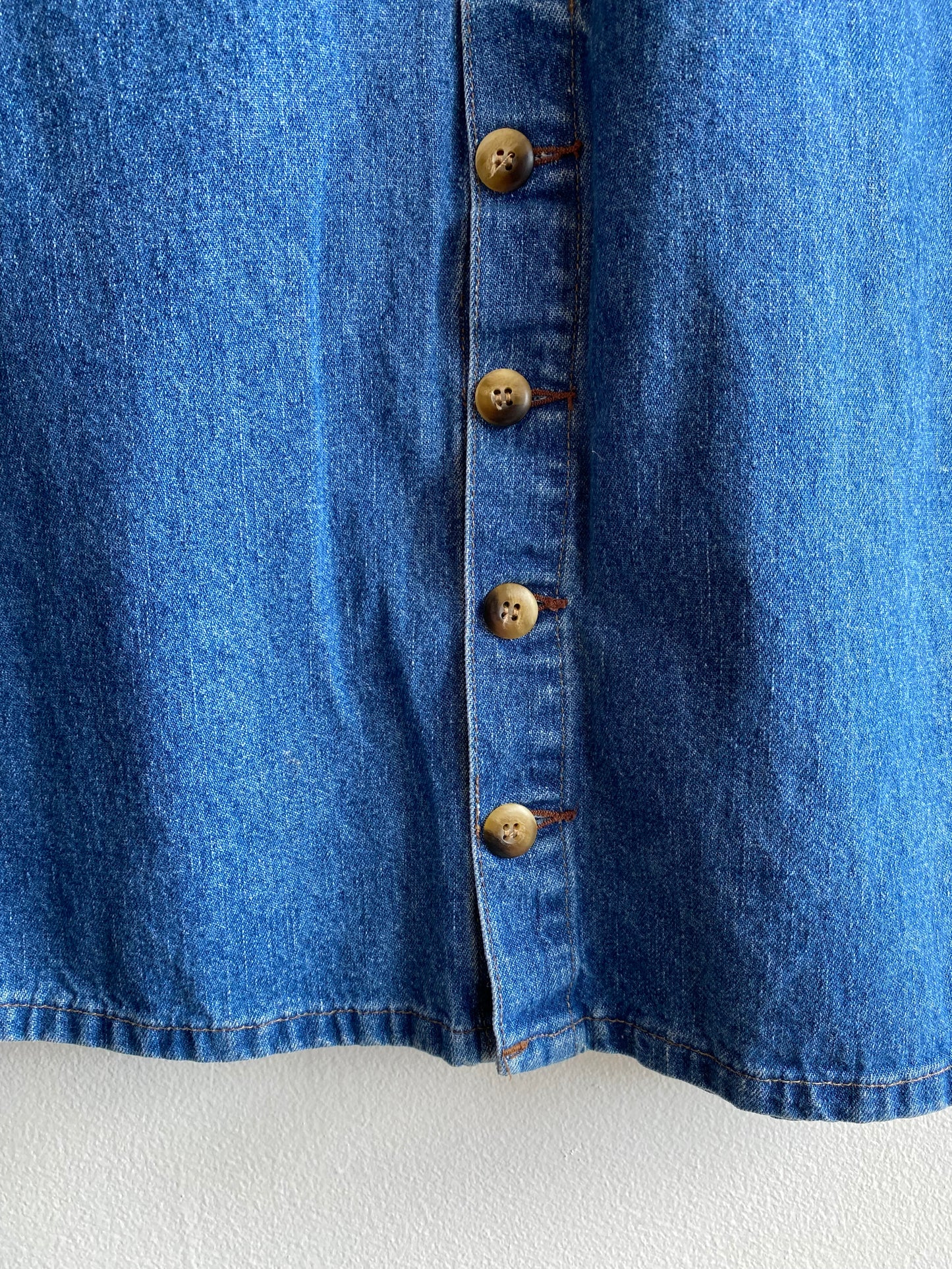 Vintage Calamity Jeans 1990's Denim Maxi Skirt