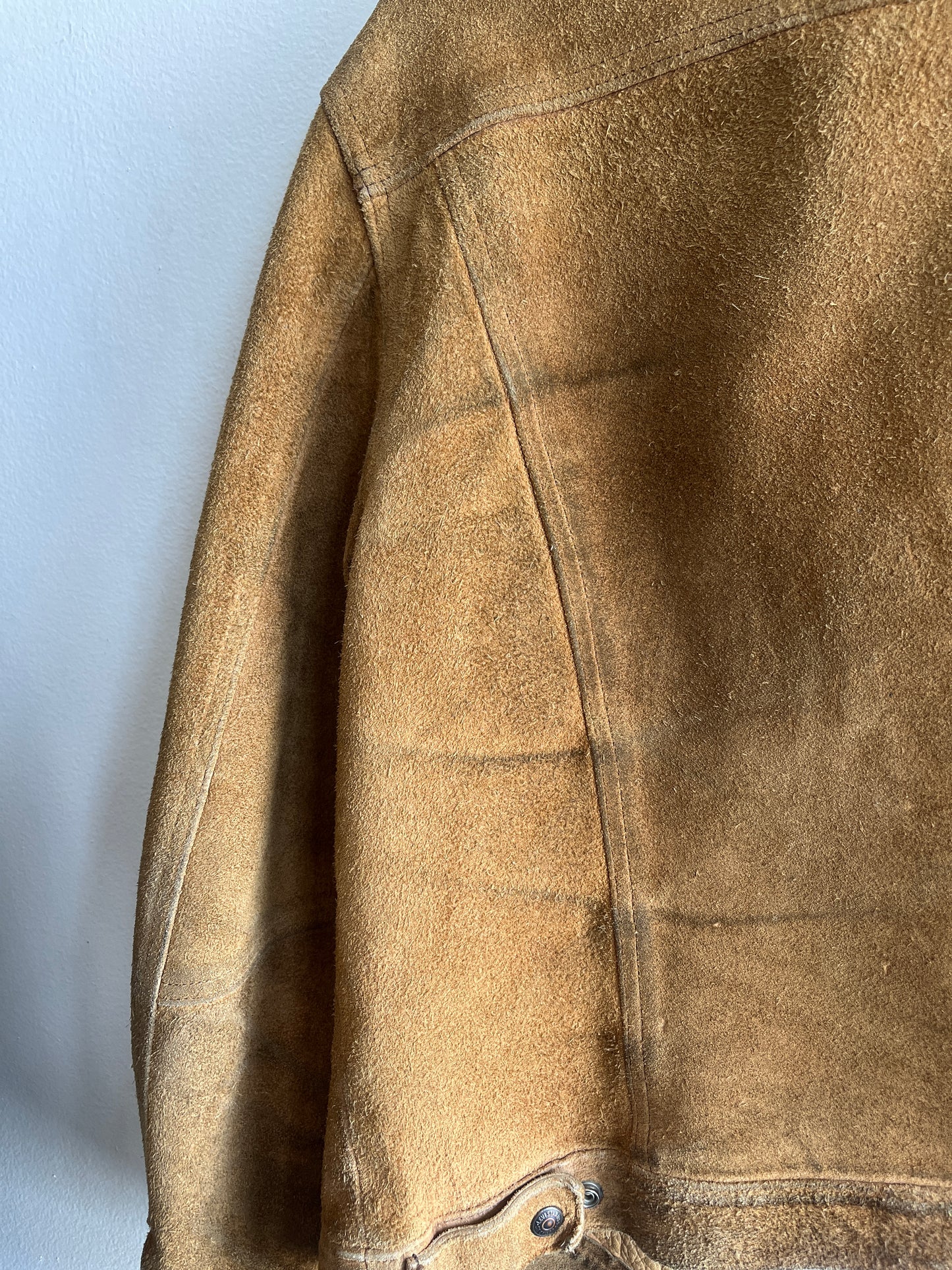 Vintage 1970’s Levi’s “Big E” Suede Trucker Jacket