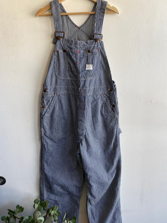 Vintage 1960/70’s Big Mac Hickory Stripe Denim Overalls - La Lovely Vintage 
