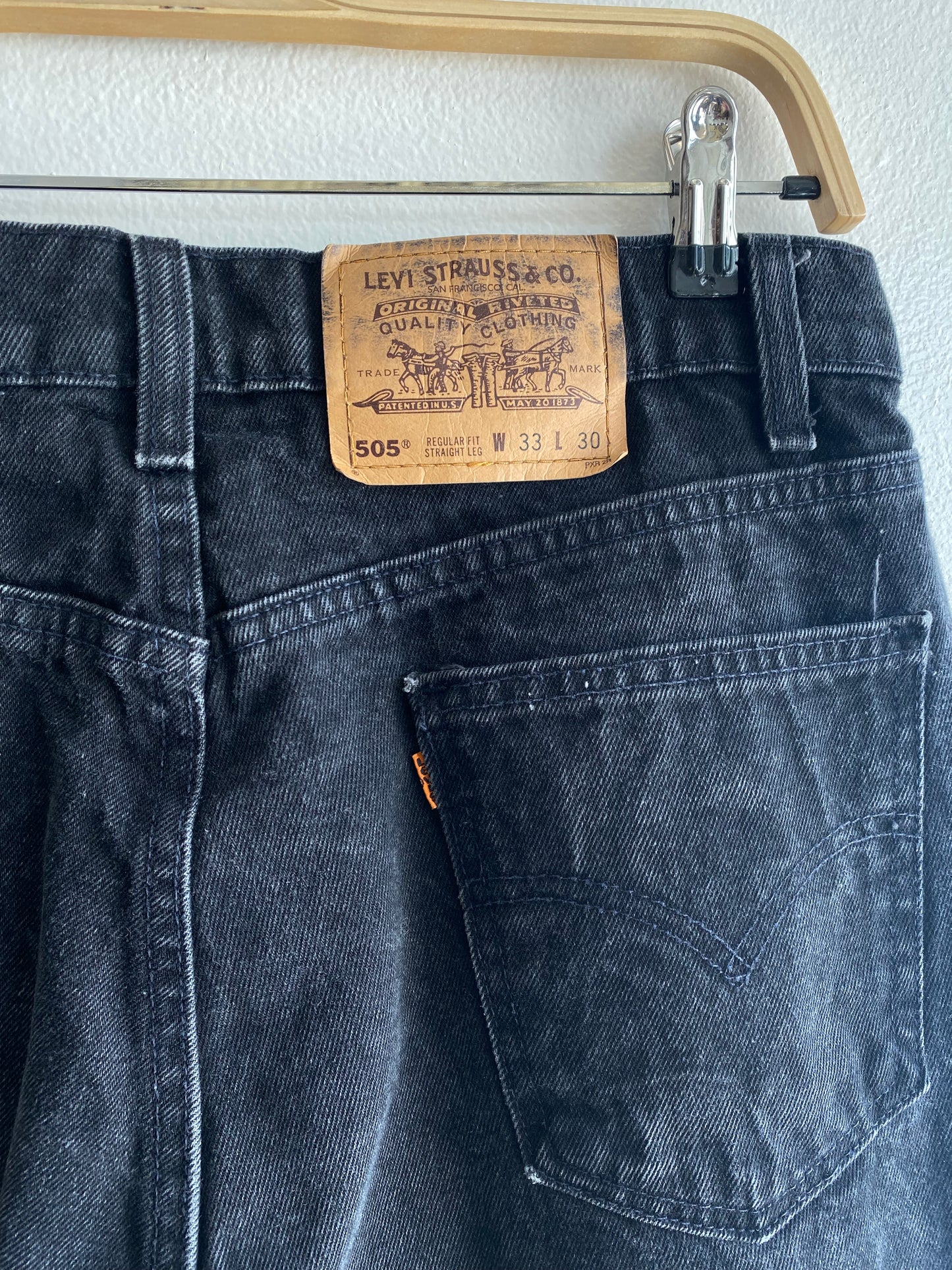 Vintage 1990’s Black Levi’s 505 Denim Jeans