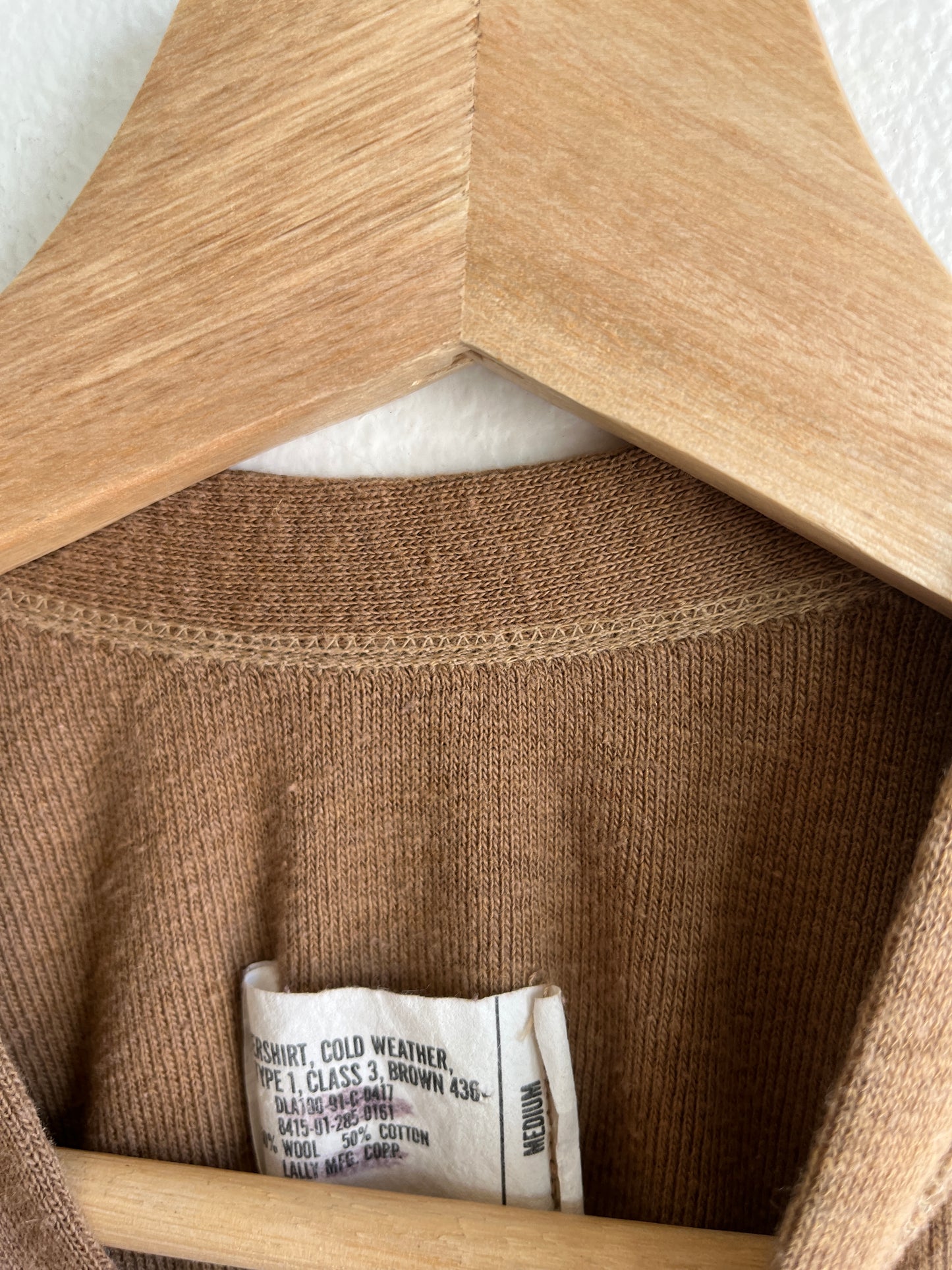 Vintage 1990’s Military Issue 2-Button Henley Thermal Shirt
