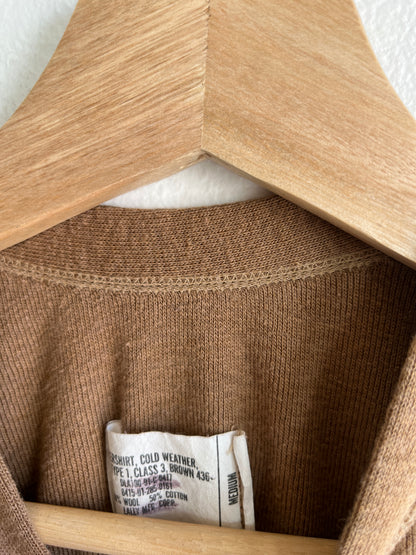 Vintage 1990’s Military Issue 2-Button Henley Thermal Shirt