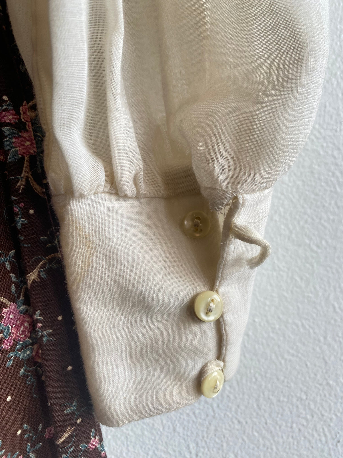 Vintage 70's Gunne Sax Brown Floral Dress - La Lovely Vintage 