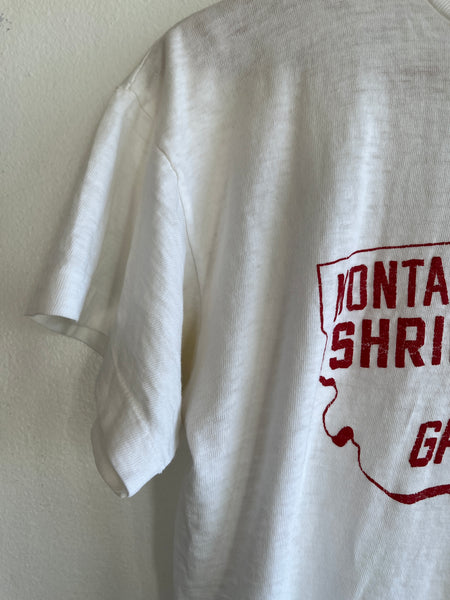 Vintage 1950’s Montana East-West Shriners Football T-Shirt