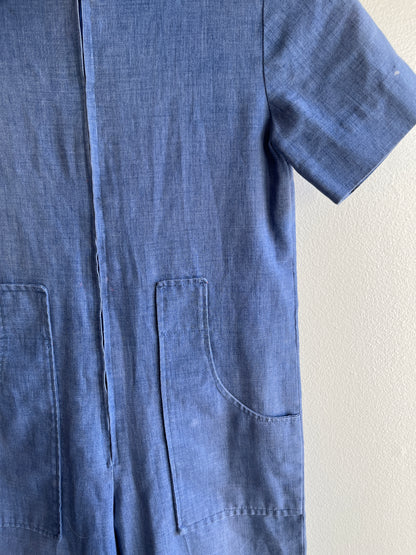 Vintage 1960s/1970s Women’s Chambray Coveralls - La Lovely Vintage 