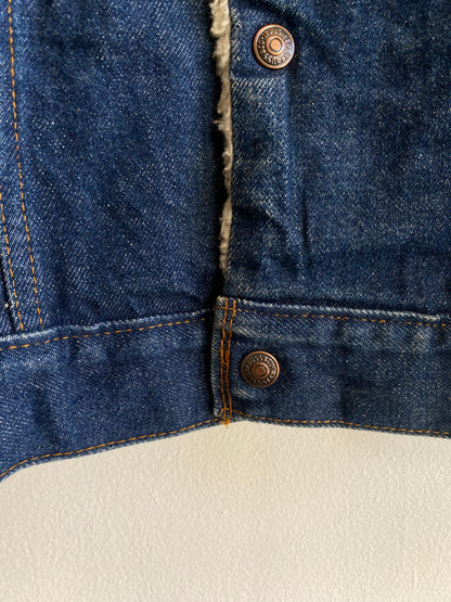 Vintage 1970’s Levi’s Sherpa Lined Denim Trucker Jacket - La Lovely Vintage 