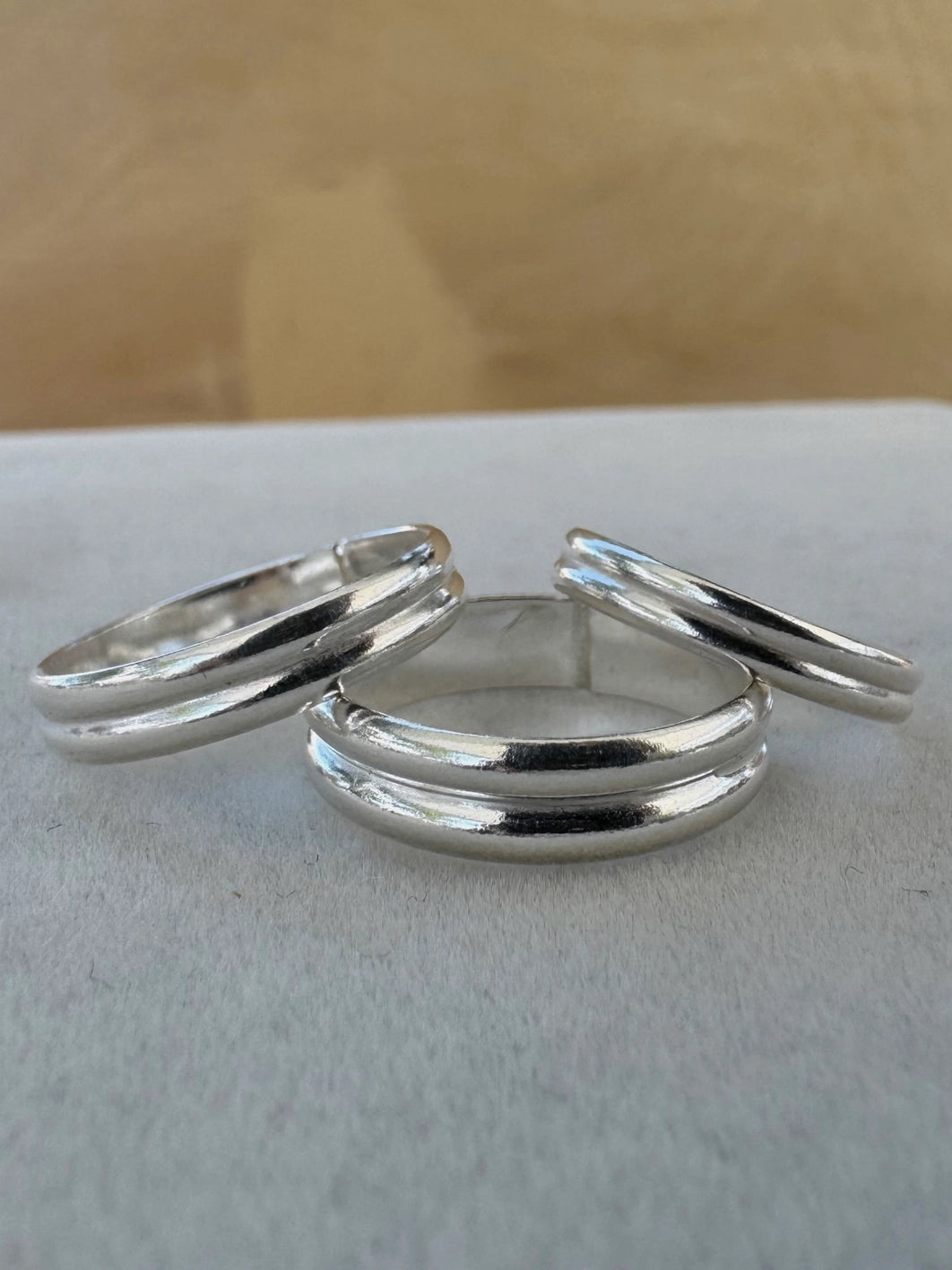 Breezi Mae - Double Band Stacker Ring - La Lovely Vintage 