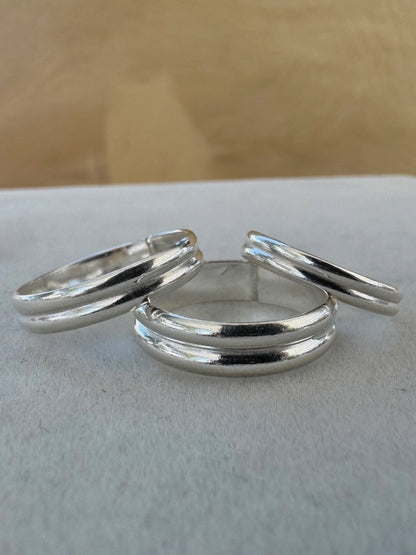 Breezi Mae - Double Band Stacker Ring - La Lovely Vintage 