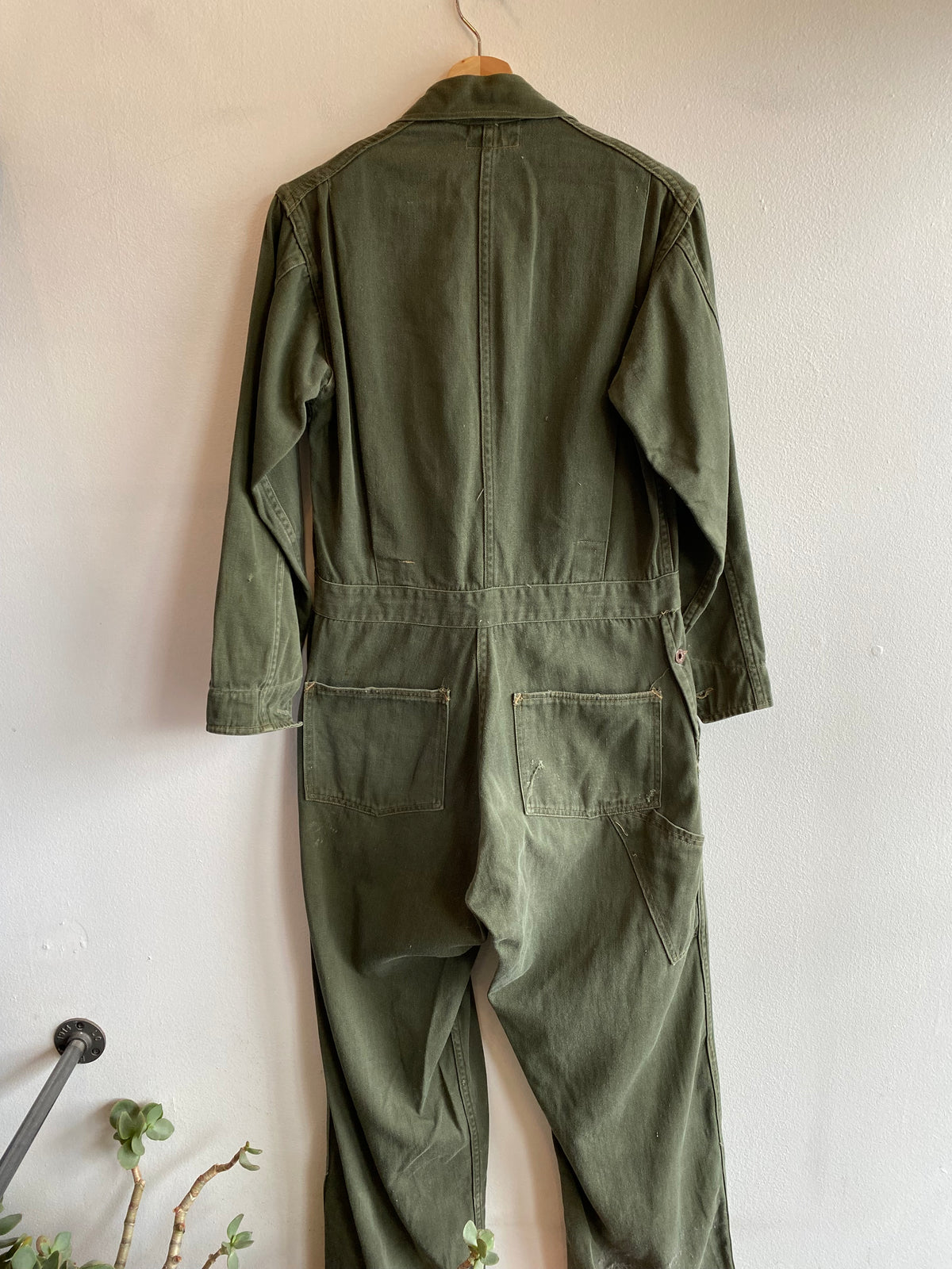 Vintage 1940’s Big Horn Olive Twill Coveralls