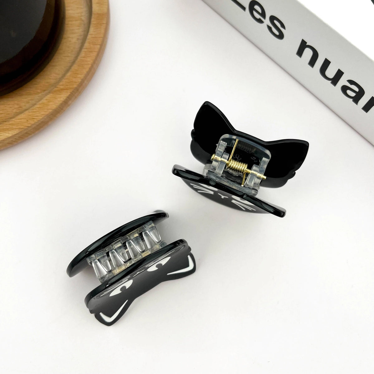 Small Black Cat Claw Clip - La Lovely Vintage 
