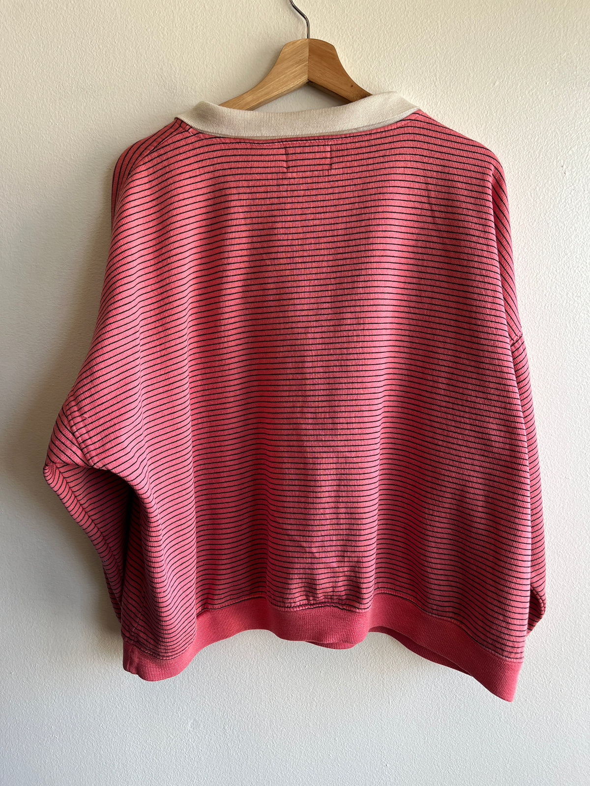 Vintage 1980’s Striped “Direzioni” Striped Collared Sweatshirt