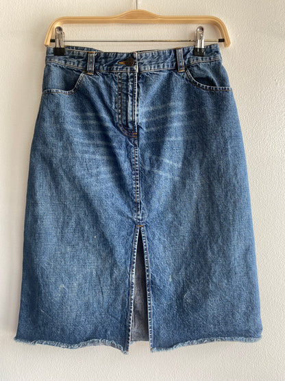 Y2K Armani denim midi skirt - La Lovely Vintage 