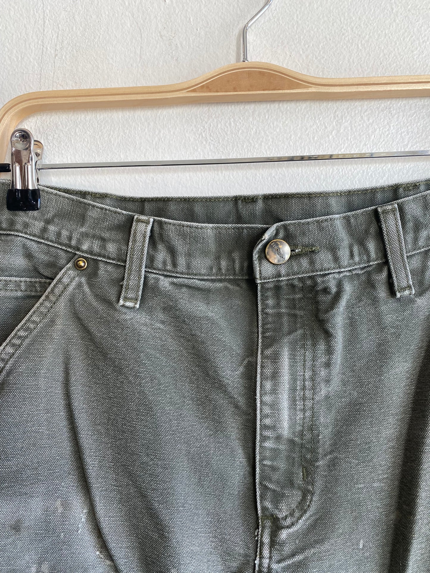 Vintage Y2K Carhartt Double Knee Canvas Work Pants