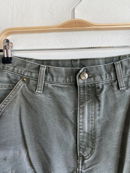 Vintage Y2K Carhartt Double Knee Canvas Work Pants