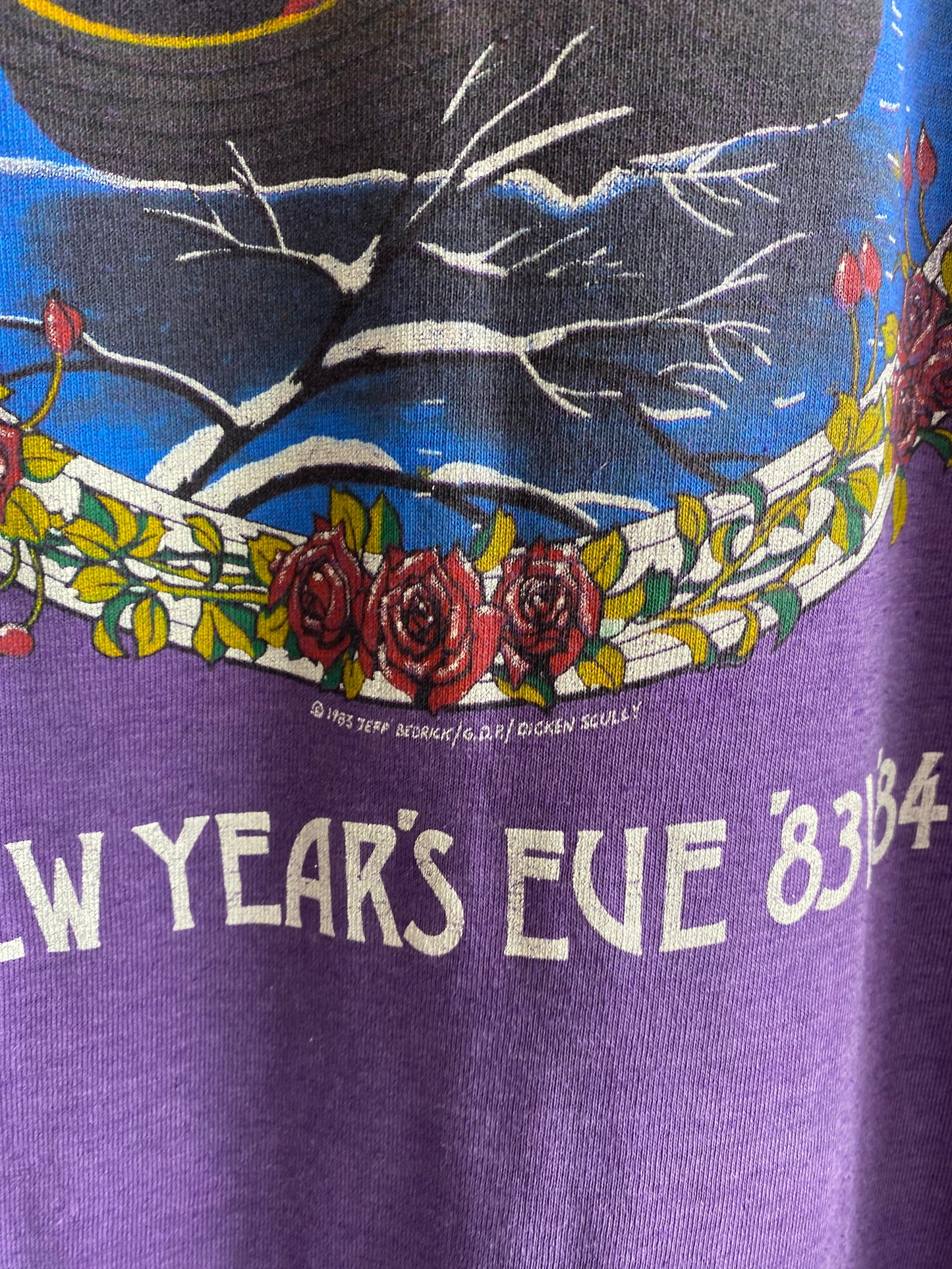 Vintage 1983 Grateful Dead New Years Eve T-Shirt