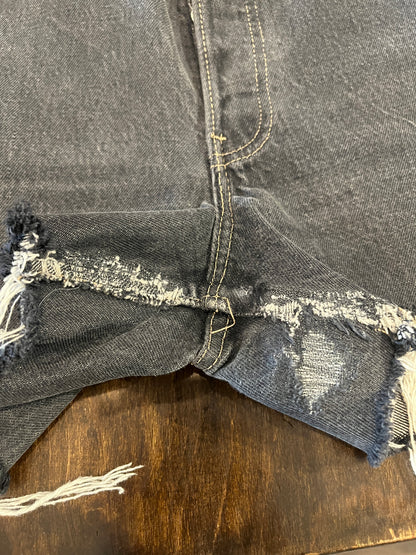 Vintage 1980’s Levi’s 501 Black Denim Shorts