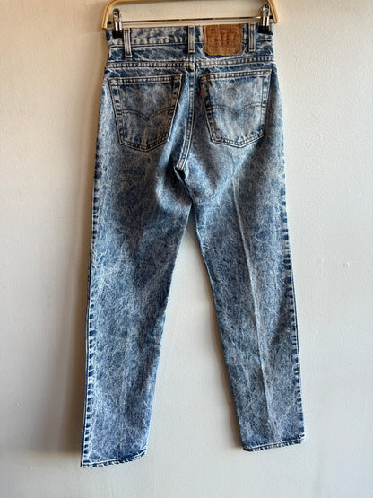 Vintage 1980's Levis 506 Acid Wash Denim Jeans - La Lovely Vintage 