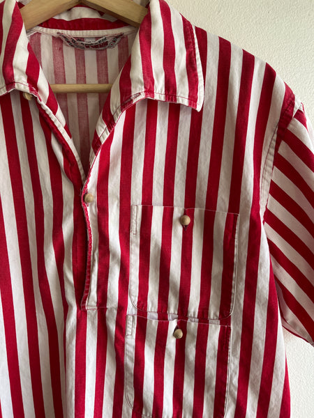 Vintage 1950’s McGregor Striped Beach Pullover Shirt