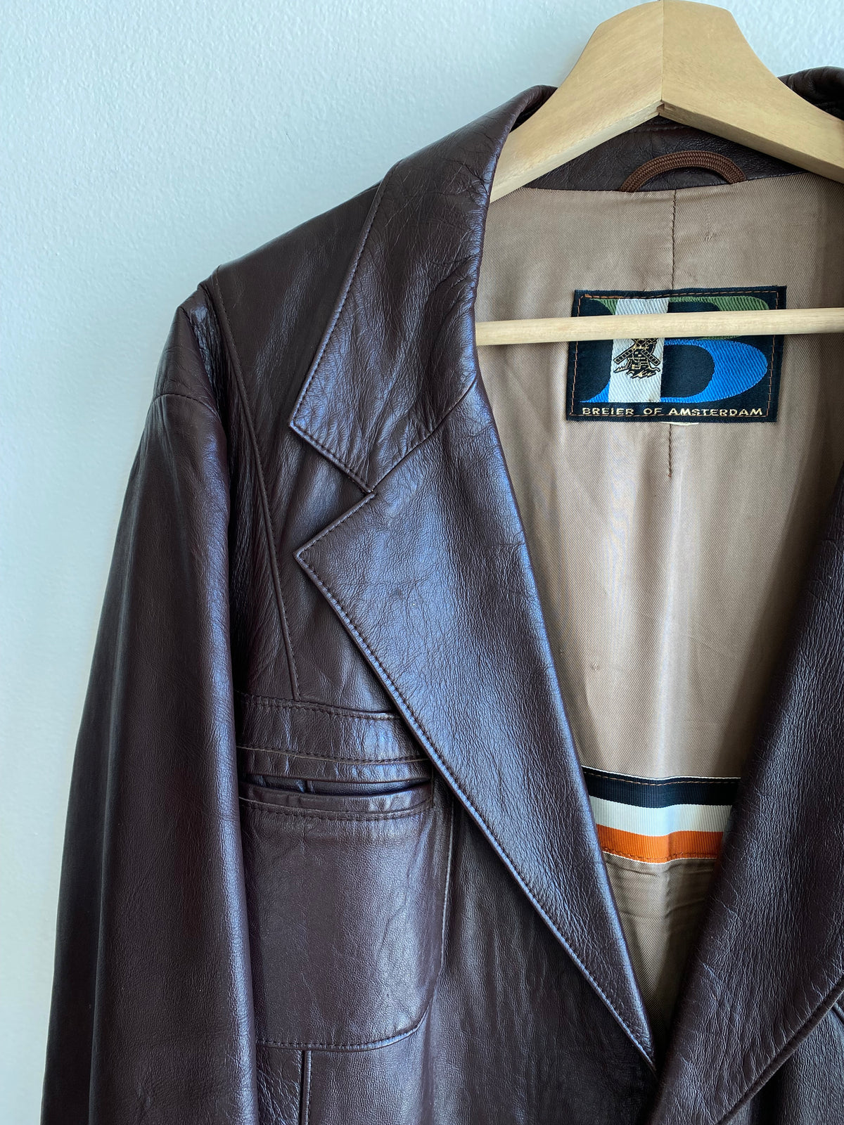 Vintage 1970’s Leather Blazer Coat