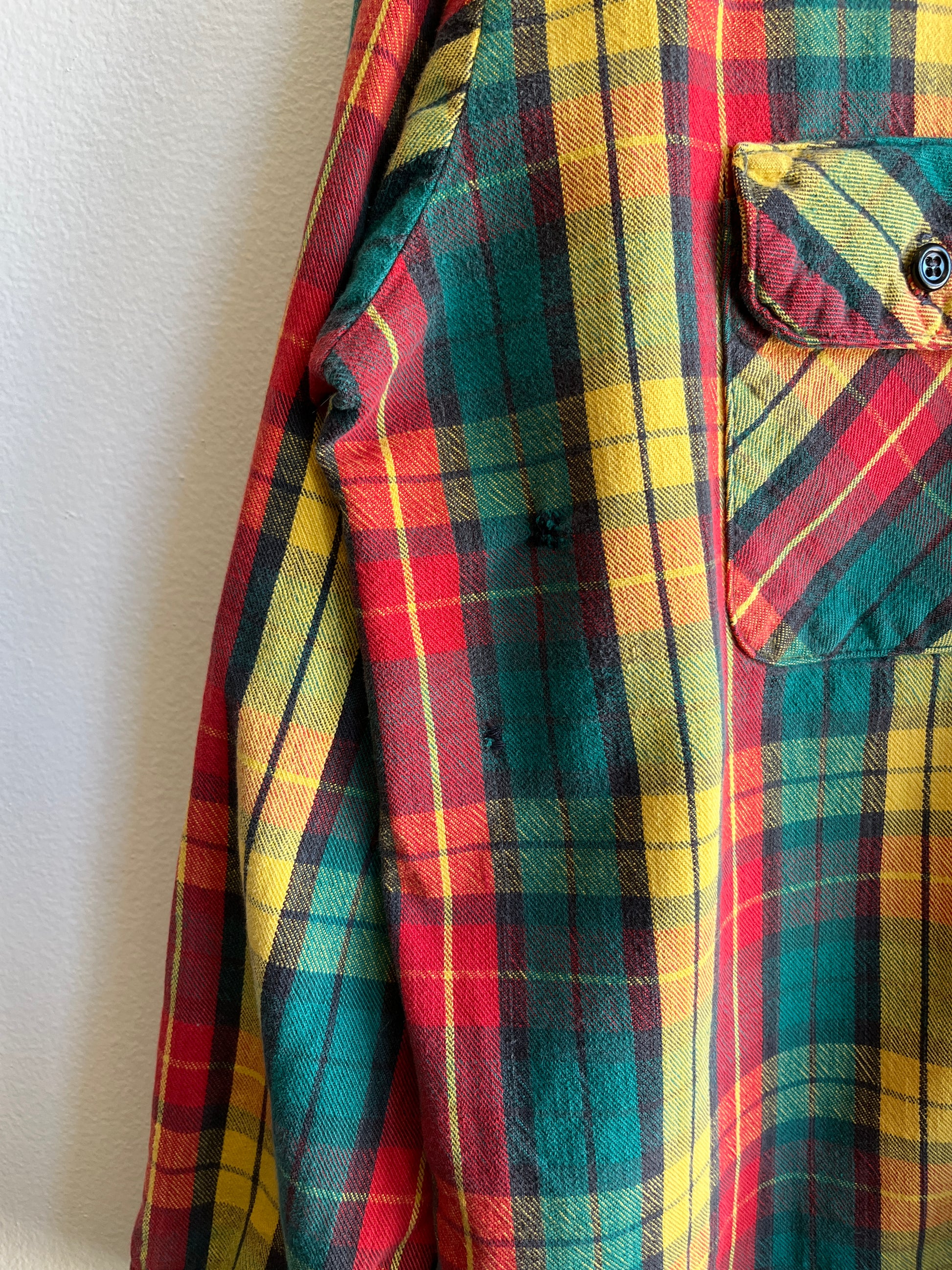 Vintage 1960/70’s Cotton Flannel Button-Up Shirt - La Lovely Vintage 