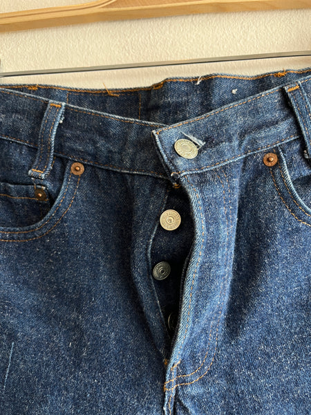 Vintage 1980’s Dark-Wash Levi’s 701 Denim Jeans