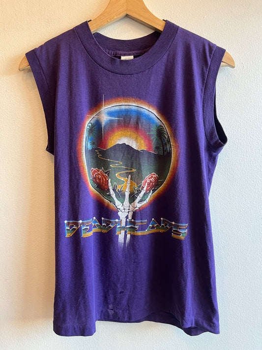 Vintage 1983 Grateful Dead Sleeveless Tour T-Shirt - La Lovely Vintage 