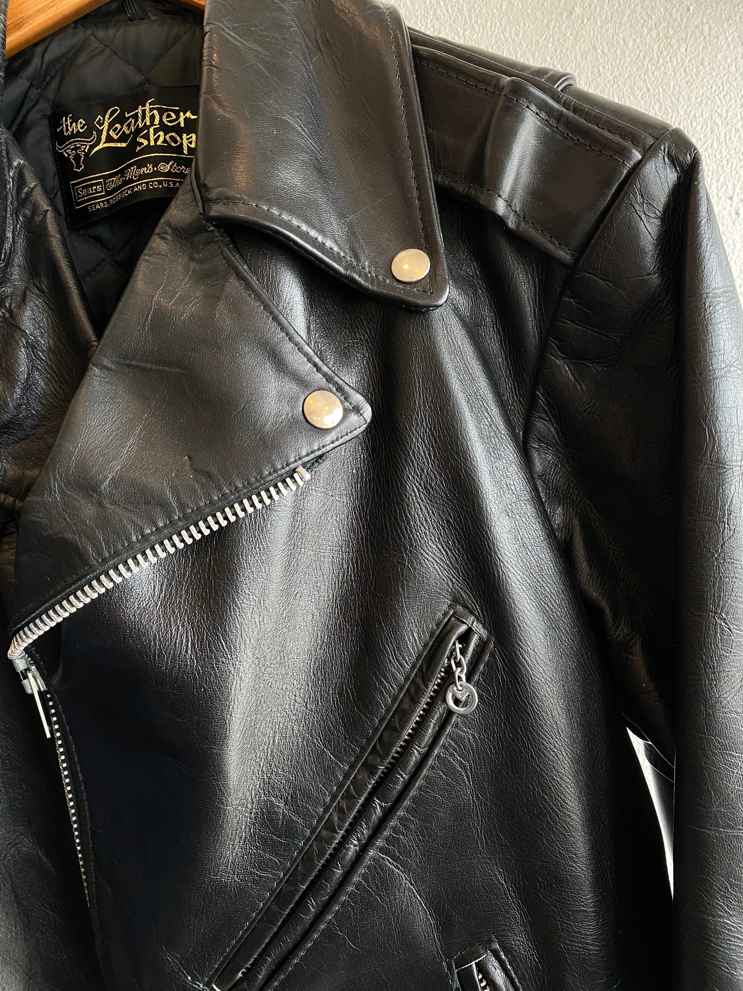Vintage 1960/70’s Sear’s Leather Biker Jacket