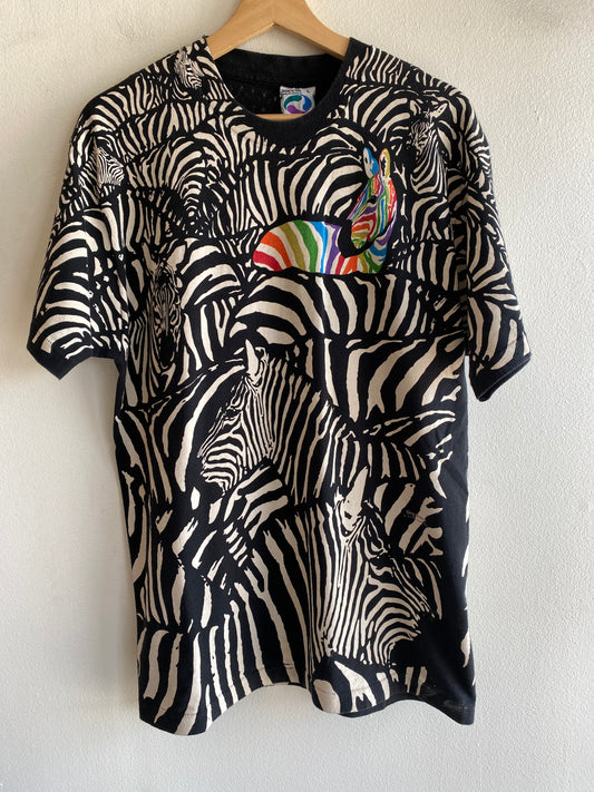 Vintage 1990’s Liquid Blue “Zebras” T-Shirt