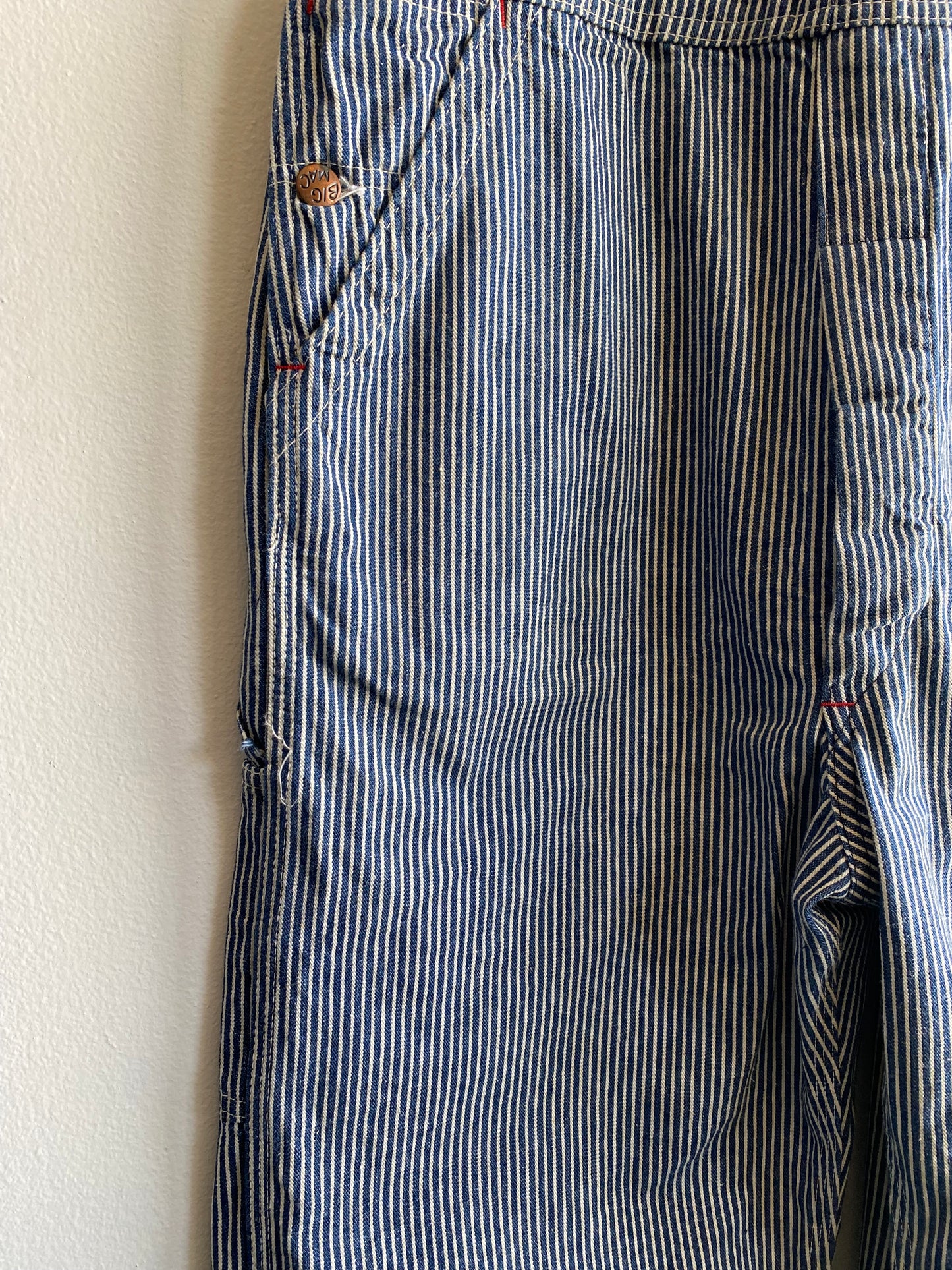 Vintage 1960/70’s Big Mac Hickory Stripe Denim Overalls - La Lovely Vintage 