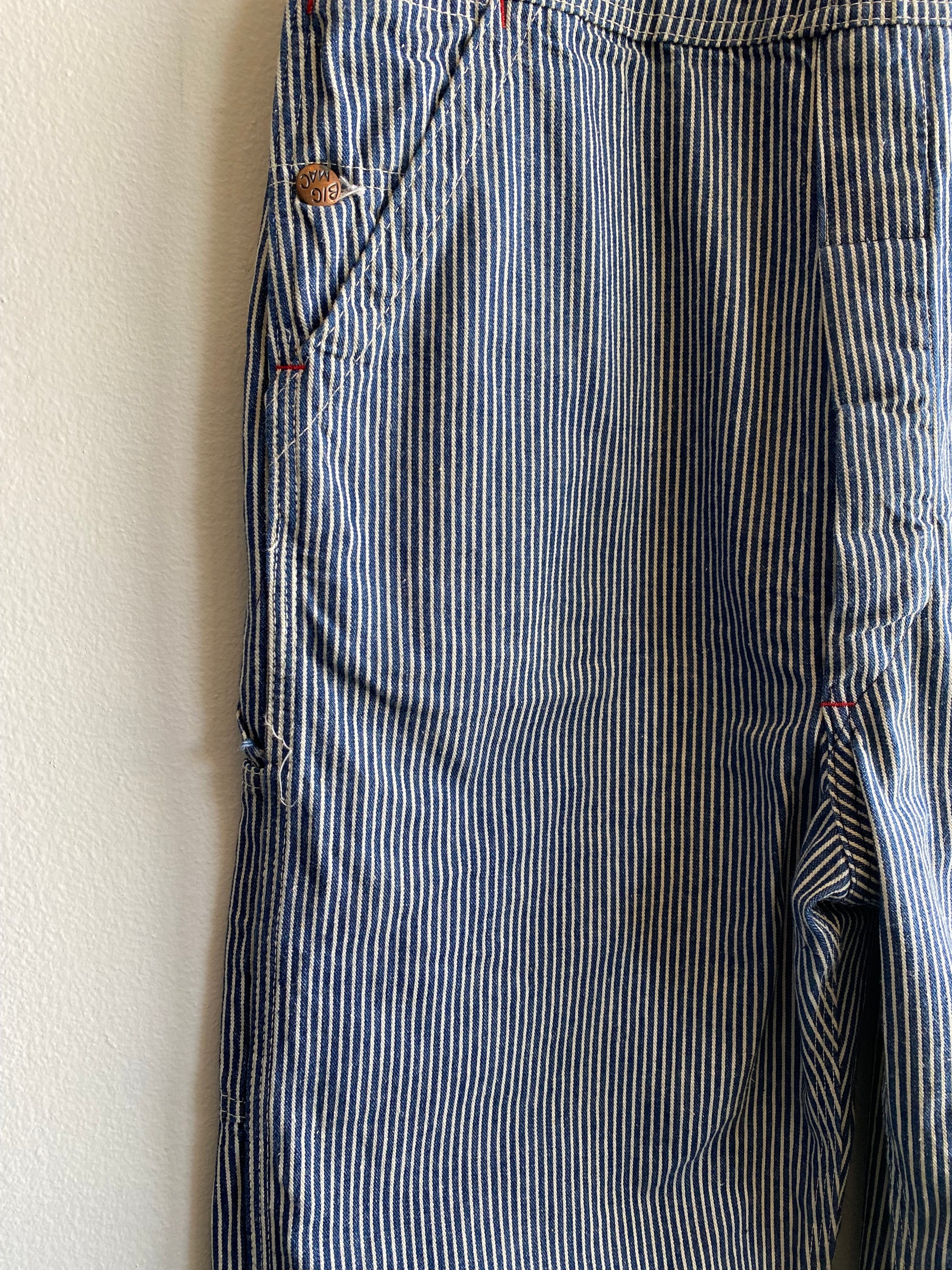 Vintage 1960/70’s Big Mac Hickory Stripe Denim Overalls - La Lovely Vintage 