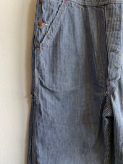 Vintage 1960/70’s Big Mac Hickory Stripe Denim Overalls - La Lovely Vintage 