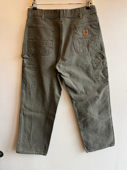 Vintage 2000’s Carhartt Olive Canvas Work Pants