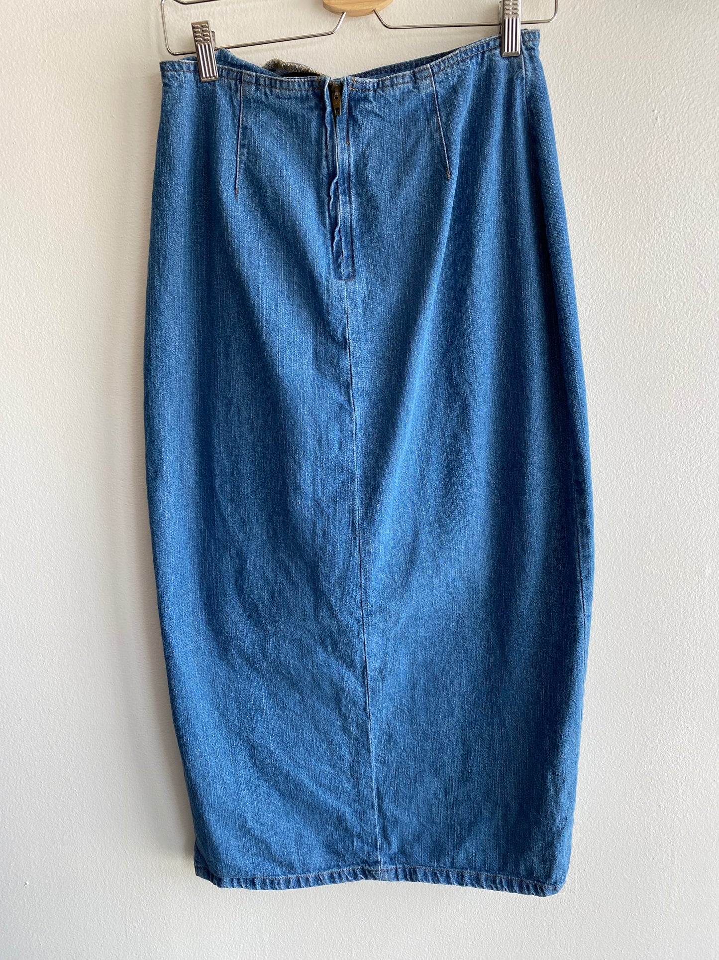 Vintage 1980’s Denim Midi Skirt - La Lovely Vintage 