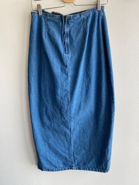 Vintage 1980’s Denim Midi Skirt