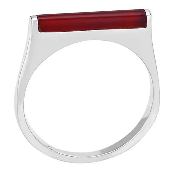 Tiger Mountain Jewelry - Carnelian Bar Ring