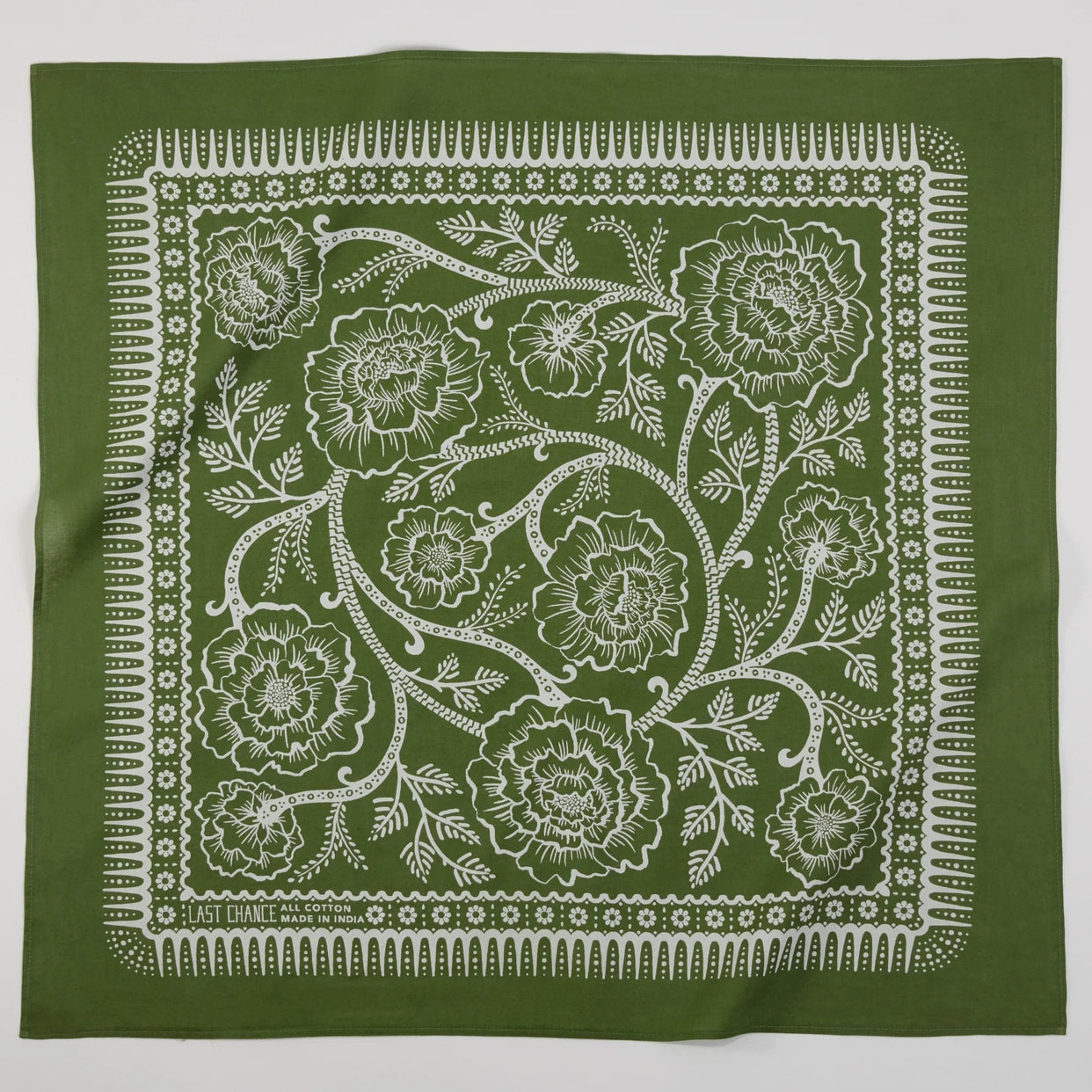 Last Chance Textiles - Cotton Bandana - La Lovely Vintage 