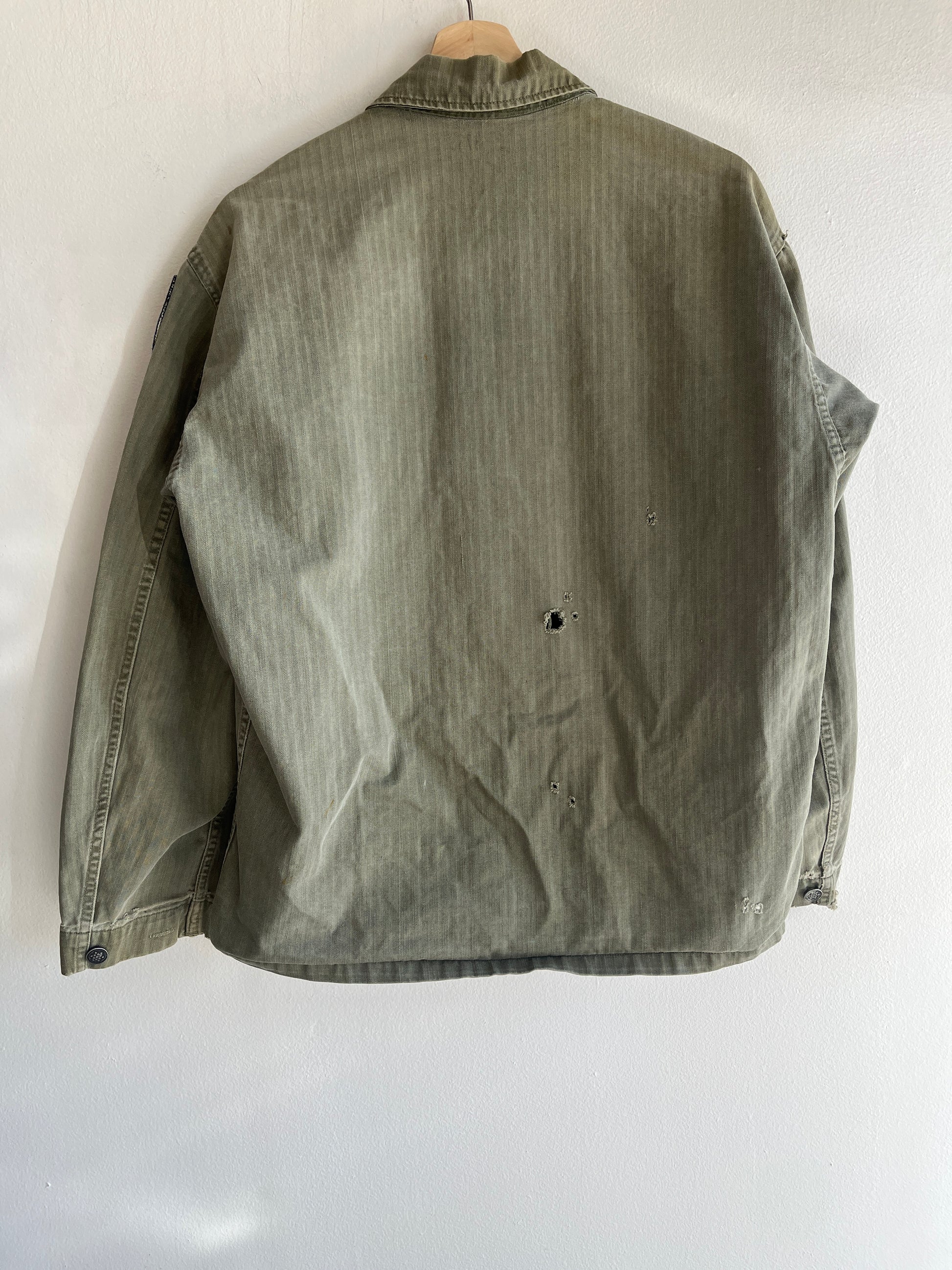 Vintage 1940/50’s U.S. Army HBT 13-Star Button Up Shirt - La Lovely Vintage 