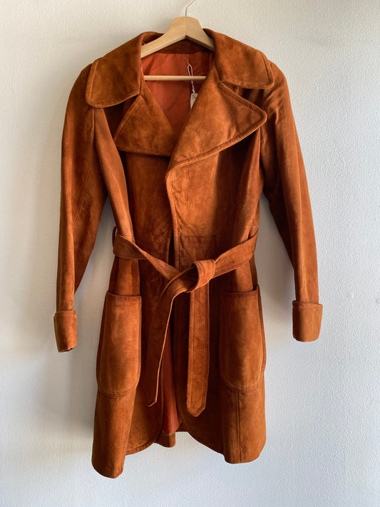 Vintage 70s brown suede jacket - La Lovely Vintage 
