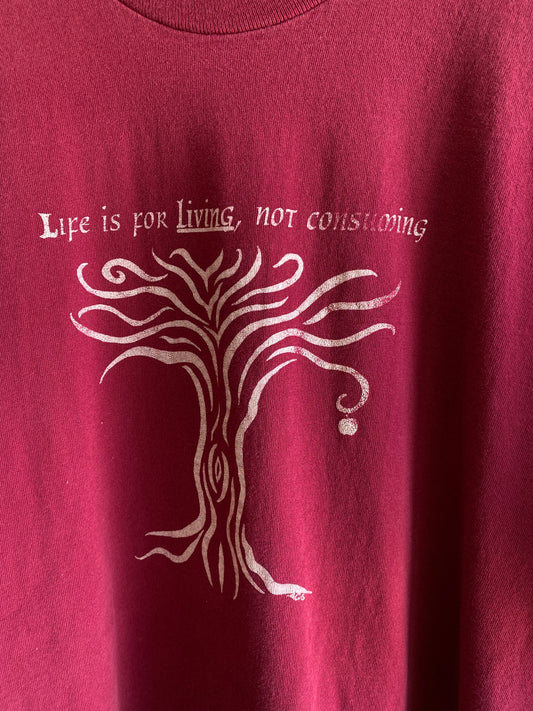 Vintage 1990's "Life is for Living" T-Shirt