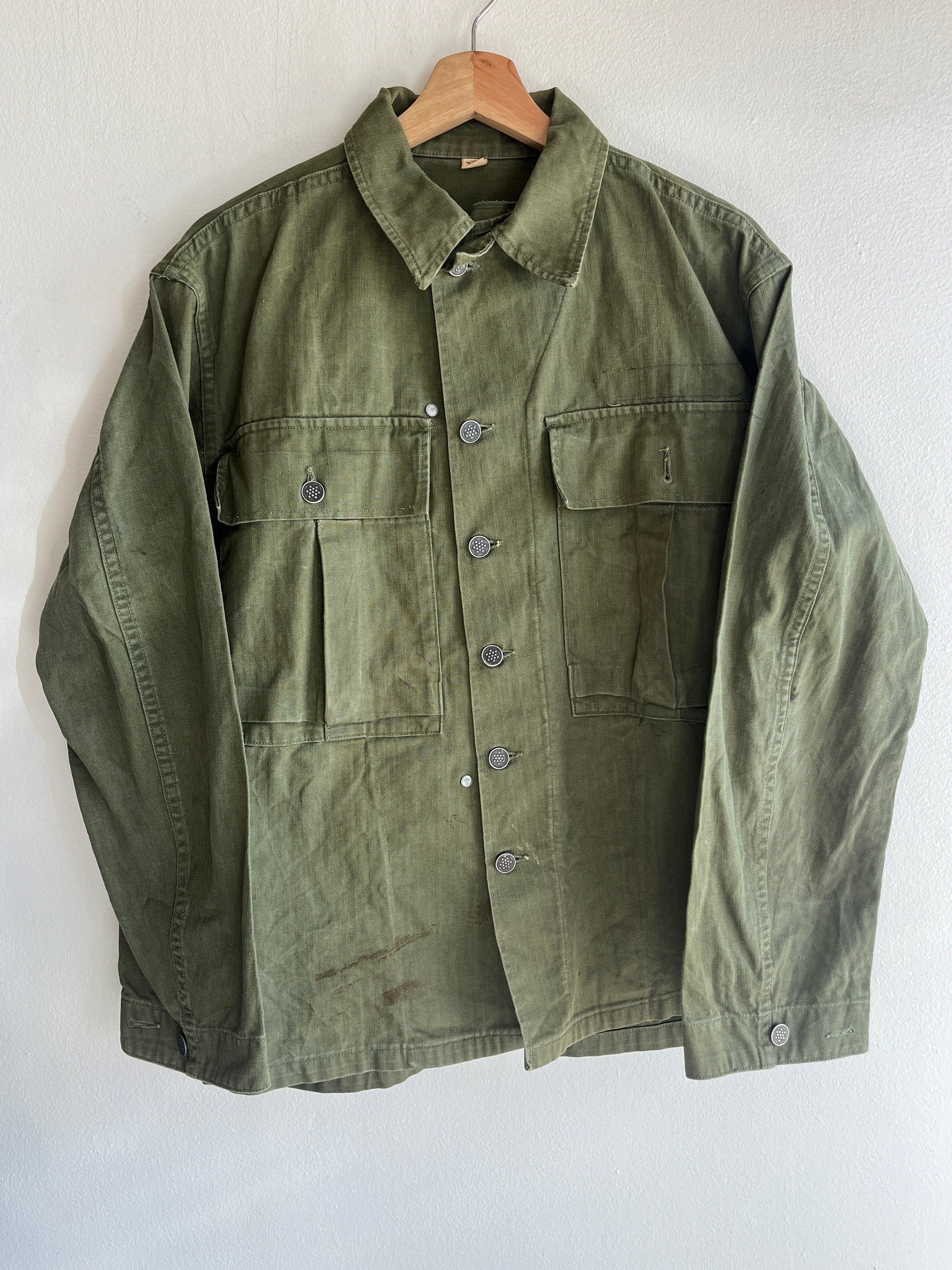 Vintage 1940/50’s U.S. Army HBT 13-Star Button Up Shirt - La Lovely Vintage 