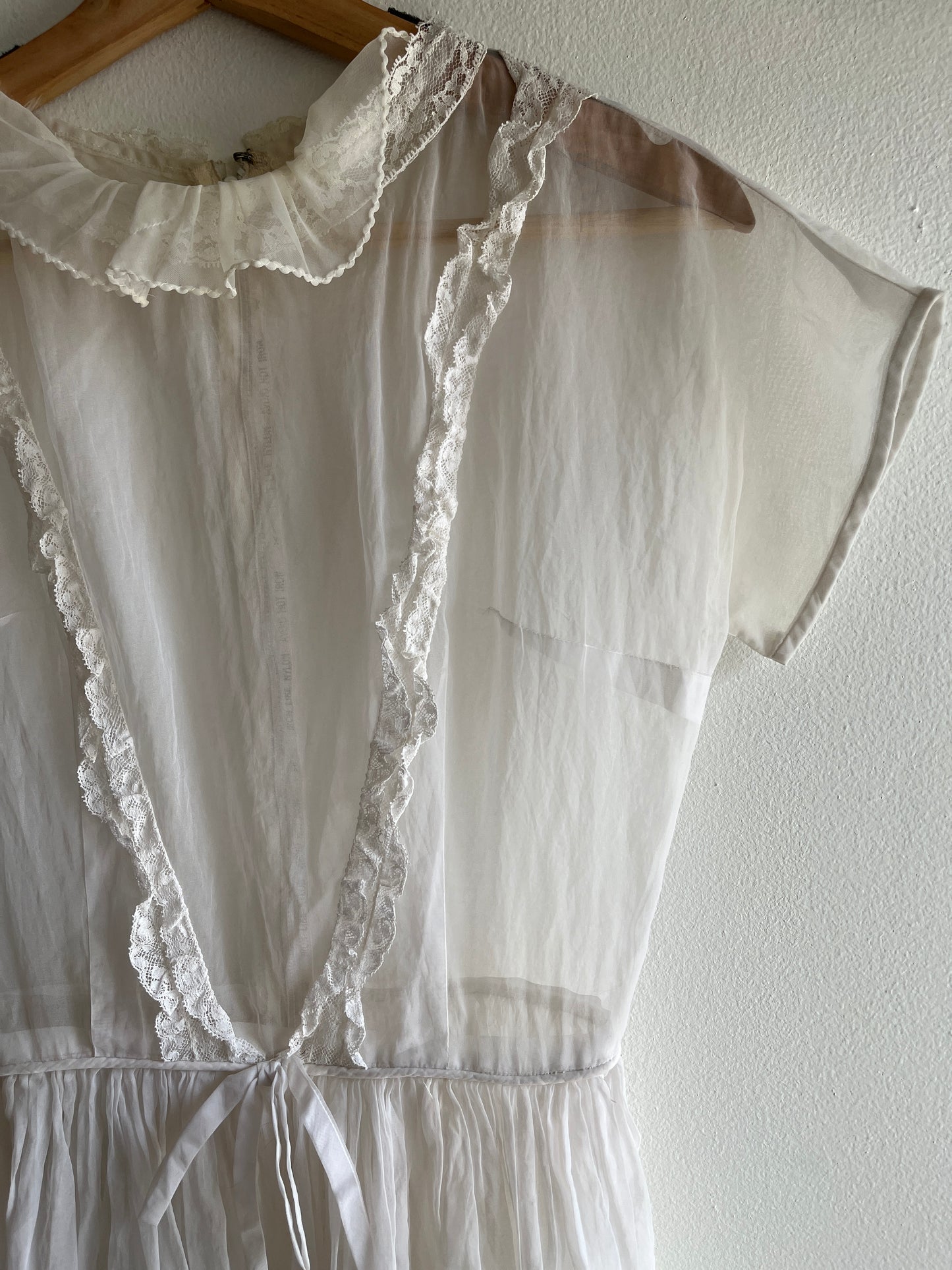 Vintage 1970’s Sheer Taffeta Dress