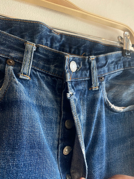 Vintage Early 1970’s Levi’s “Big E” 501 Selvedge Denim Jeans
