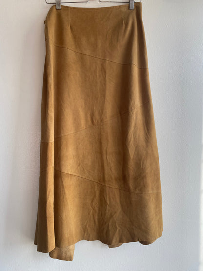 Vintage 90's Paolo Santini Suede Maxi Skirt