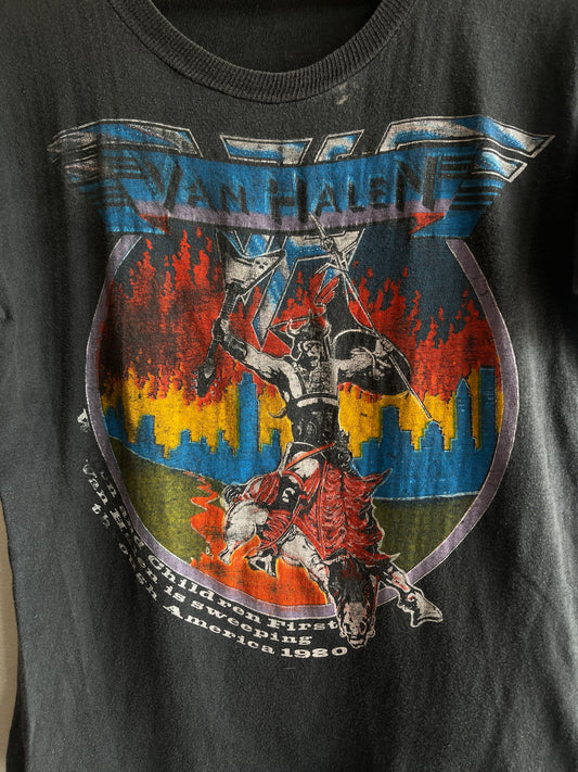Vintage 1980 Van Halen Tour T-Shirt - La Lovely Vintage 